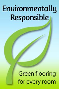 Environmentally responsible green carpet and flooring